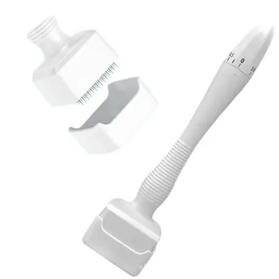 140A Nastavljiv mikroneedle Derma Stamp Roller – bel ABS za obraz in telo