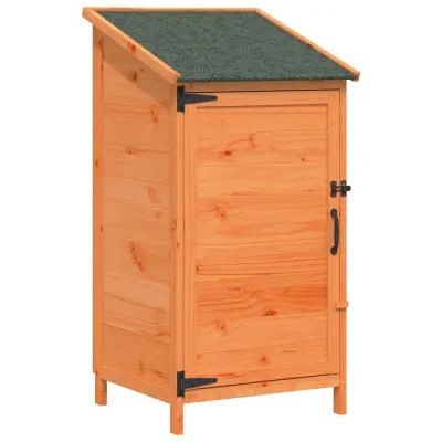vidaXL Vrtno skladišče Rjava 59 x 56 x 113,5 cm Inženirski les