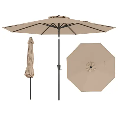 vrtni senčnik za balkon patio zložljiv 290cm
