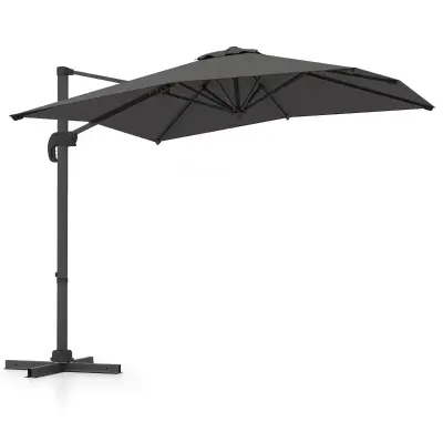 Vrtni dežnik vrtljiv 360 ° Patio dežnik