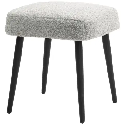 HOMCOM opora za noge poliester, jeklo 42D x 42Š x 44V cm svetlo sivo