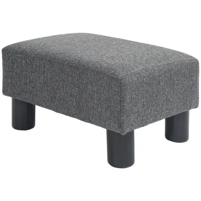 HOMCOM podnožnik poliester, plastika 40D x 30Š x 24V cm temno siv