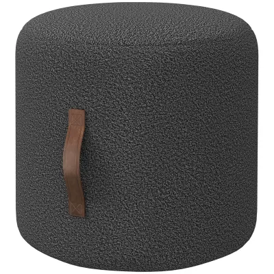 HOMCOM opora za noge poliester, pena 48D x 48Š x 45V cm temno sivo