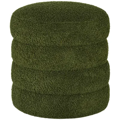 HOMCOM opora za noge poliester, pena Ø40 x 45V cm zeleno