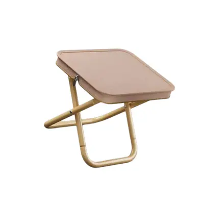 Prenosni zložljiv kamp stol, aluminijasto ogrodje in poliester Khaki