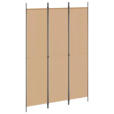 vidaXL 3-panelni pregradni zid Bež 150 x 220 cm Blago