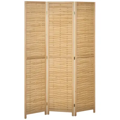 HOMCOM paravan bambus 120D x 1,8Š x 170V cm naravni les