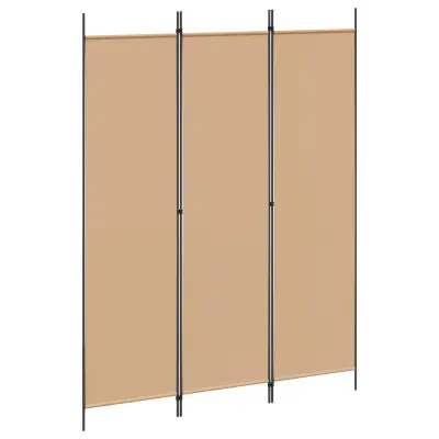 vidaXL 3-panelni pregradni zid Bež 150 x 200 cm Blago