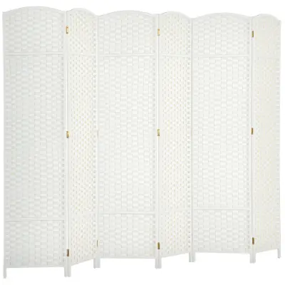 HOMCOM paravan polipropilen, borovina 240D x 1,6Š x 170V cm bel