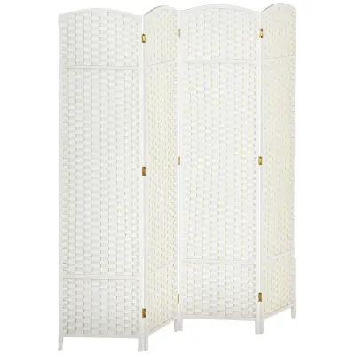HOMCOM paravan polipropilen, borovina 160D x 1,6Š x 170V cm bel