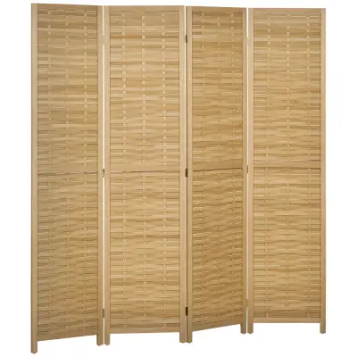 HOMCOM paravan bambus 160D x 1,8Š x 170V cm naravni les