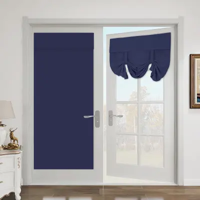 Visoko natančna enobarvna zatemnitvena zavesa/zavesa za vrata NavyBlue