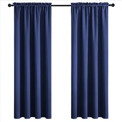 Moderne minimalistične zatemnitvene zavese za dnevno sobo in spalnico Blue XL