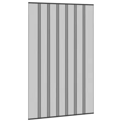vidaXL Mreža proti insektom z zaveso Črna 160 x 240 cm Poliester