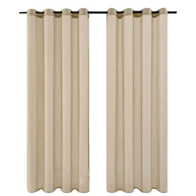 Modern Khaki Polyester Blackout Zavesa za Dnevno Sobo Spalnica 140cm x 260cm   D