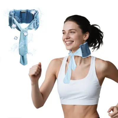 Outdoor Cooling Ice Neck Scarf – Hladilni, ponovno uporaben vratni trak za vroče vreme