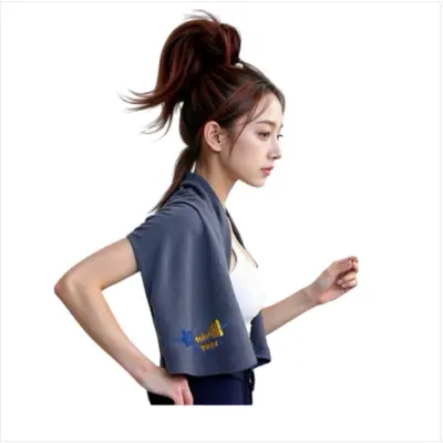 Microfiber Gym Sweat Towel – Quick-Dry, Super Absorbent Workout Towel Grey