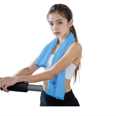 Microfiber Gym Sweat Towel – Quick-Dry, Super Absorbent Workout Towel Blue