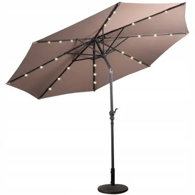 VRTNI DEŽNIK S SOLARNIMI LED DIODAMI 300 CM