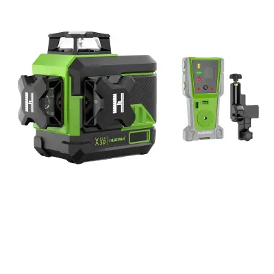 Huepar 3D laserska raven, Bluetooth povezljivost, funkcija daljinskega upravljanja, Z03CG-SET-2