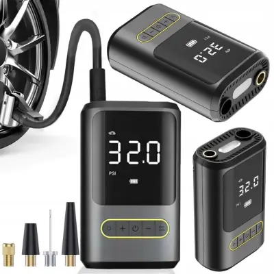Avtomobilska LED aku. 2000mAh kompresorska črpalka do 10Bar z LCD