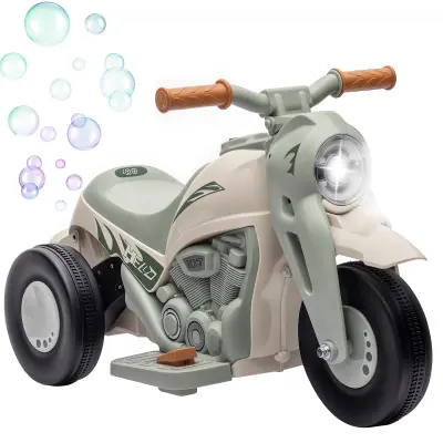 AIYAPLAY Otroški električni motor, 6V otroški motor z glasbo, mehurčki, otroško vozilo