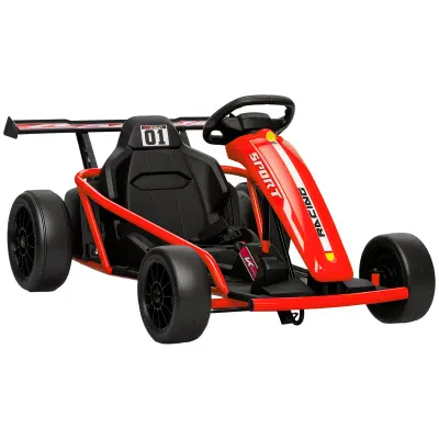 AIYAPLAY Otroški električni gokart 24V 6-13 km/h Drift Kart z mehkim zagonom, glasbo in hupo