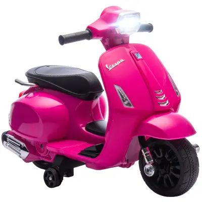 AIYAPLAY Električni motor za otroke Vespa 6V električni motor s pomožnimi kolesi in žarometi