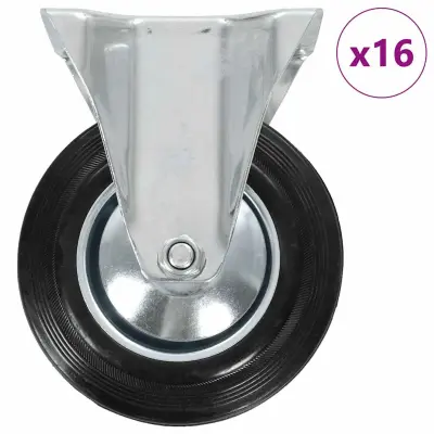 vidaXL Fiksna kolesa 16 kosov 160 mm