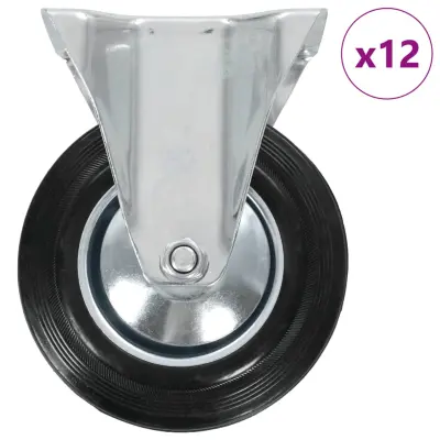 vidaXL Fiksna kolesa 12 kosov 160 mm