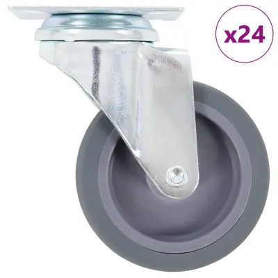 vidaXL Gibljiva kolesa 24 kosov 75 mm