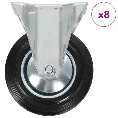 vidaXL Fiksna kolesa 8 kosov 160 mm