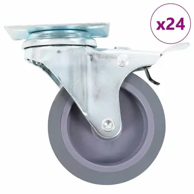 vidaXL Gibljiva kolesa 24 kosov 75 mm