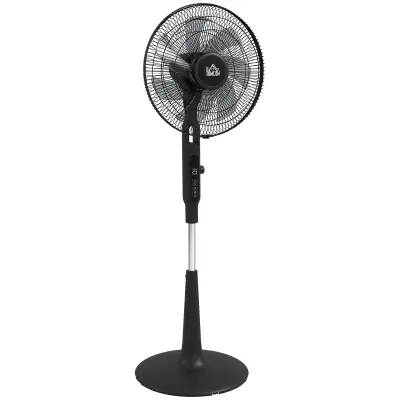 HOMCOM stoječi ventilator ABS 45D x 42Š x 135V cm črn
