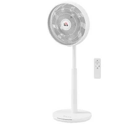 HOMCOM stoječi ventilator ABS 40D x 36Š x 110V cm bel