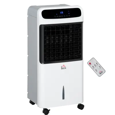 HOMCOM ventilator z vodnim hlajenjem ABS 38D x 35Š x 81V cm bel