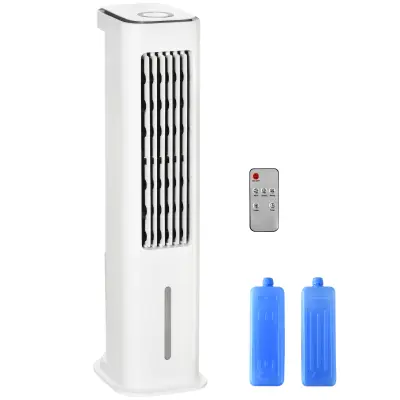 HOMCOM zračni hladilnik ABS, plastika 29D x 23Š x 86V cm bel