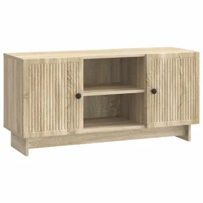 vidaXL TV omarica Sonoma hrast 102 x 34,5 x 50 cm Konstruiran les