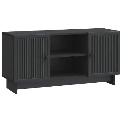vidaXL TV omarica Črna 102 x 34,5 x 50 cm Konstruiran les