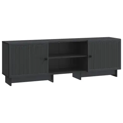 vidaXL TV omarica Črna 150 x 31 x 50 cm Konstruirano leseno