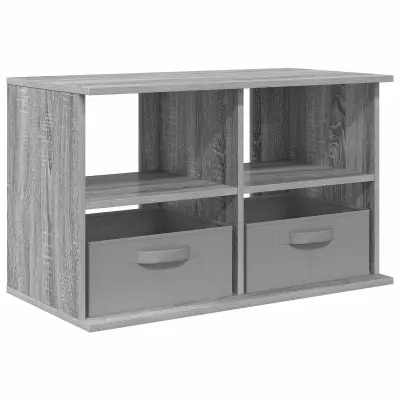 vidaXL Stojalo za TV s predalom Siva Sonoma 79 x 40 x 48 cm