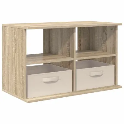 vidaXL Stojalo za TV s predalom Sonoma hrast 79 x 40 x 48 cm