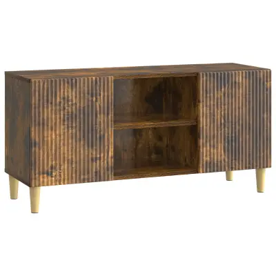 vidaXL TV omarica Dimljen hrast 102 x 34,5 x 50 cm Inženirski les