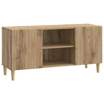 vidaXL TV omarica Artisan hrast 102 x 34,5 x 50 cm Inženirski les