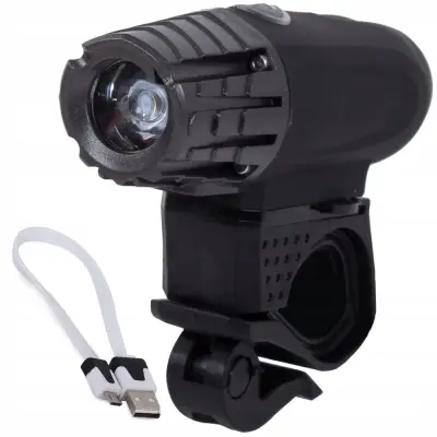 LED aku. sprednja kolesarska svetilka USB CREE XM-L2 IPX6