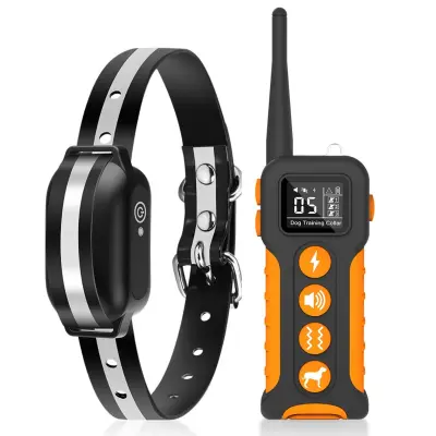 Daljinski trener psov No-Shock – vodoodporen IP67, zvok in vibracije, doseg 1000 m, dolga življenjska doba baterije
