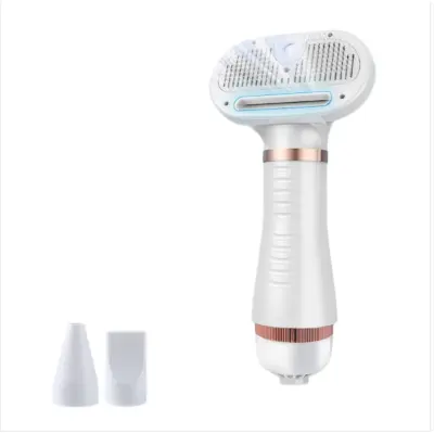 6-in-1 Pet Hair Dryer and Spray Grooming Tool — Ionic Low-Noise Dryer with 3 Temperature and Wind Levels Gold