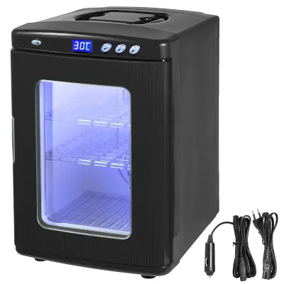 Inkubator za plazilce, natančna kontrola temperature, prostorna kapaciteta 25L, črna, 25L