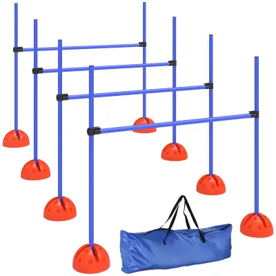 PawHut Agility komplet za pse, 4-delna polnilna agility oprema za trening psov