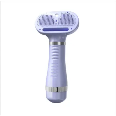 6-in-1 Pet Hair Dryer and Spray Grooming Tool — Ionic Low-Noise Dryer with 3 Temperature and Wind Levels Purple